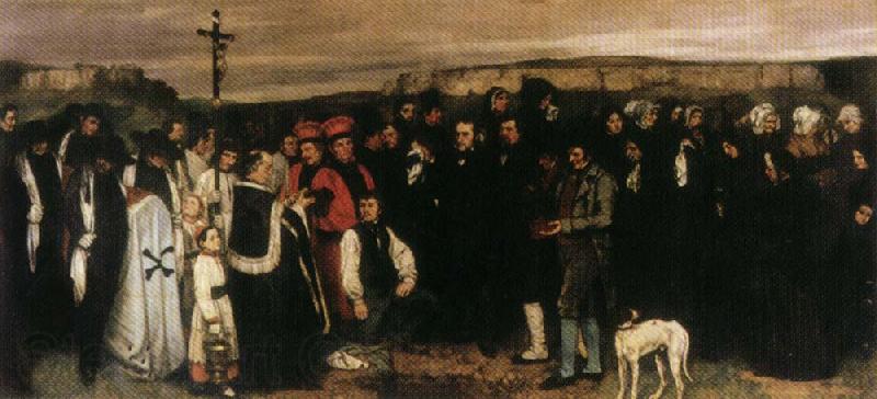 Gustave Courbet The Burial at Ornans Germany oil painting art